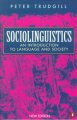 Sociolinguistics : an introduction to language and society  Cover Image